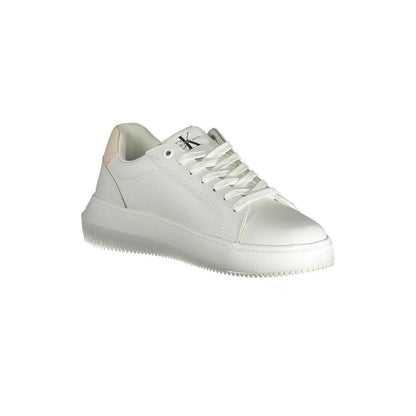 Calvin Klein White Leather Women Sneaker by Calvin Klein