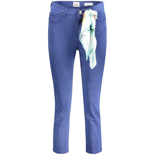 Jean Guess Jeans femme skinny taille haute en coton bleu – GU-33366