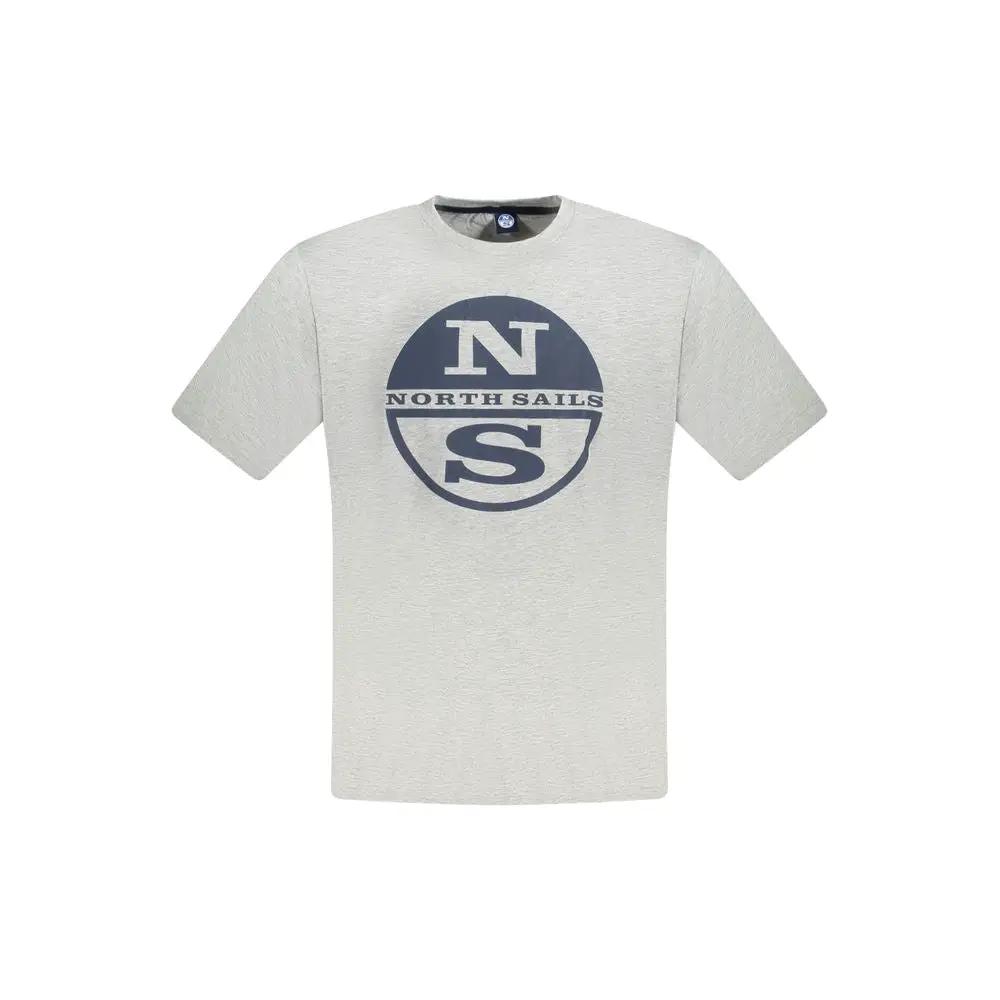 North Sails Grigio Cotton Men T-Shirt by North Sails