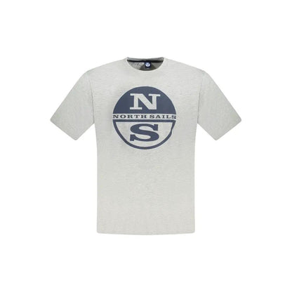 North Sails Grigio Cotton Men T-Shirt by North Sails
