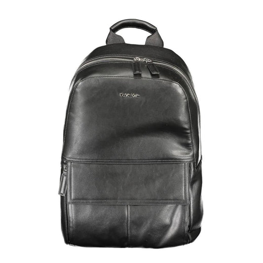 Calvin Klein Black Polyester Men Backpack by Calvin Klein