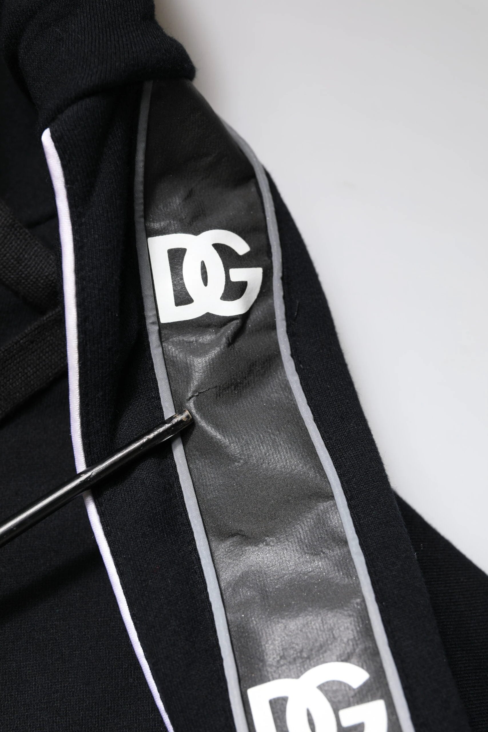 Dolce & Gabbana Black Cotton Logo Hooded Sweatshirt Sweater by Dolce & Gabbana