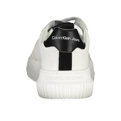 Calvin Klein Bianco Leather Women Sneaker by Calvin Klein