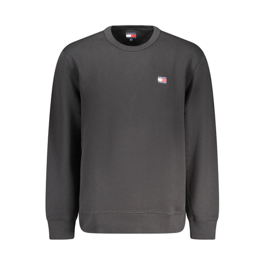 Sweat-shirt Tommy Hilfiger homme col rond en coton noir – TO-35384