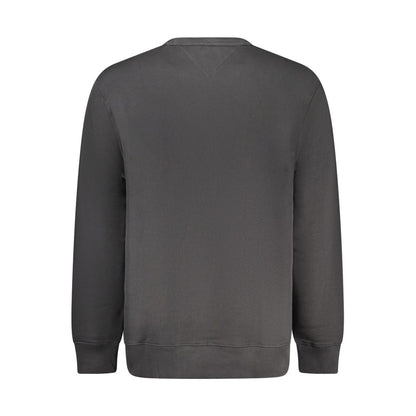 Sweat-shirt Tommy Hilfiger homme col rond en coton noir – TO-35384