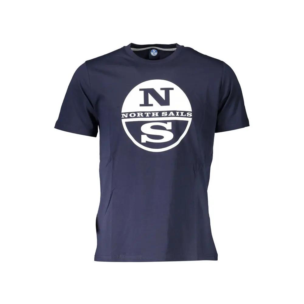 North Sails Blue Cotton Men T-Shirt by North Sails