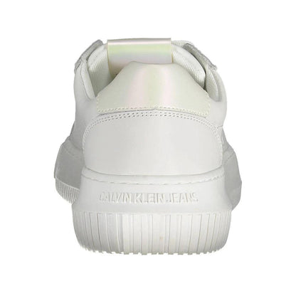 Calvin Klein Bianco Leather Women Sneaker by Calvin Klein
