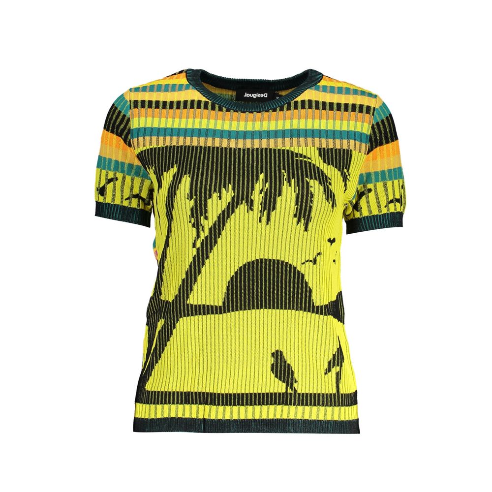 T-shirt Desigual femme en viscose jaune – DE-37737