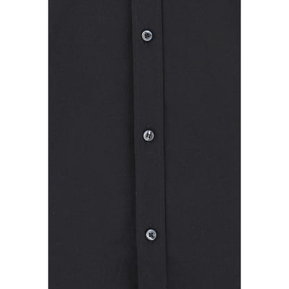 Dolce & Gabbana Black Elastane Dress Shirt by Dolce & Gabbana