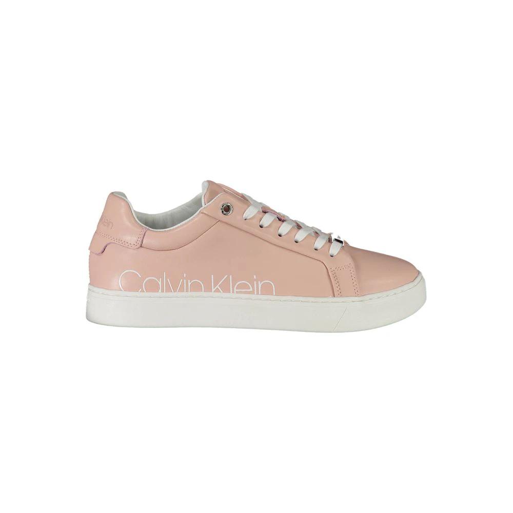 Calvin Klein Rosa Leather Women Sneaker by Calvin Klein