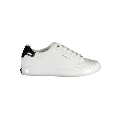Calvin Klein Bianco Pelle Women Sneaker