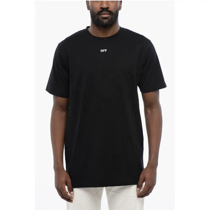 Off-White Black Cotton ARROW Crew-neck T-shirt by Off-White