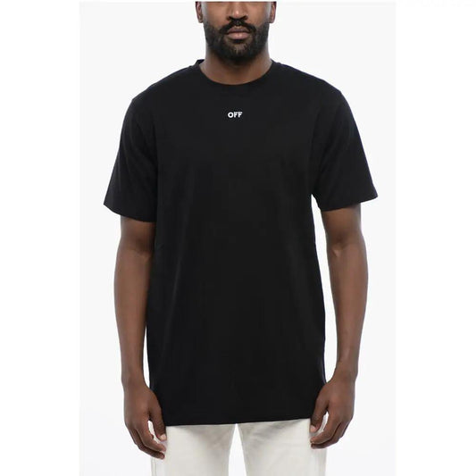 Off-White Black Cotton ARROW Crew-neck T-shirt by Off-White