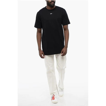 Off-White Black Cotton ARROW Crew-neck T-shirt by Off-White