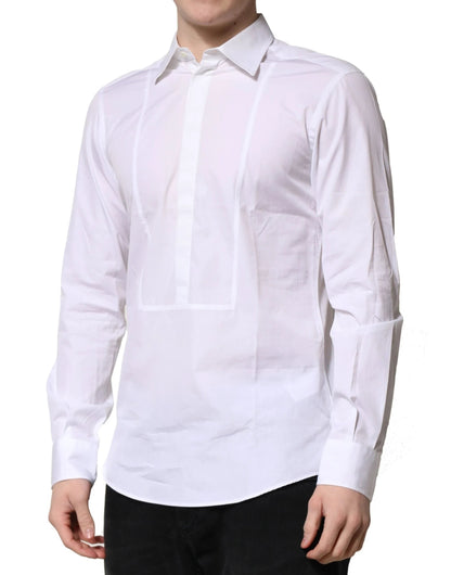 Dolce & Gabbana White Poplin Cotton Formal Men Dress Shirt by Dolce & Gabbana