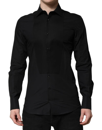 Dolce & Gabbana Black GOLD Long Sleeves Dress Formal Shirt by Dolce & Gabbana