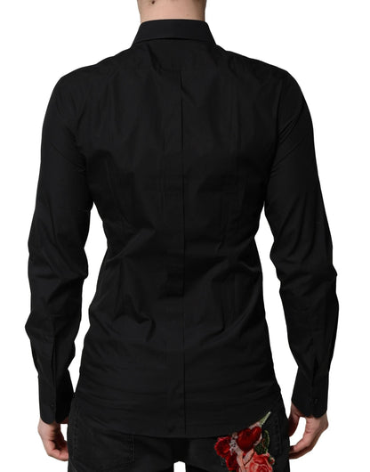 Dolce & Gabbana Black GOLD Long Sleeves Dress Formal Shirt by Dolce & Gabbana