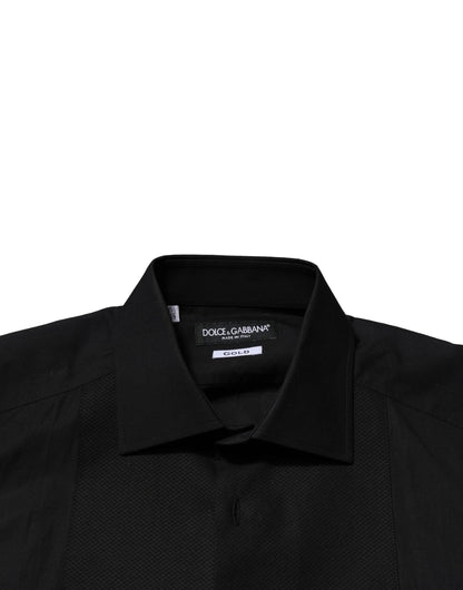 Dolce & Gabbana Black GOLD Long Sleeves Dress Formal Shirt by Dolce & Gabbana