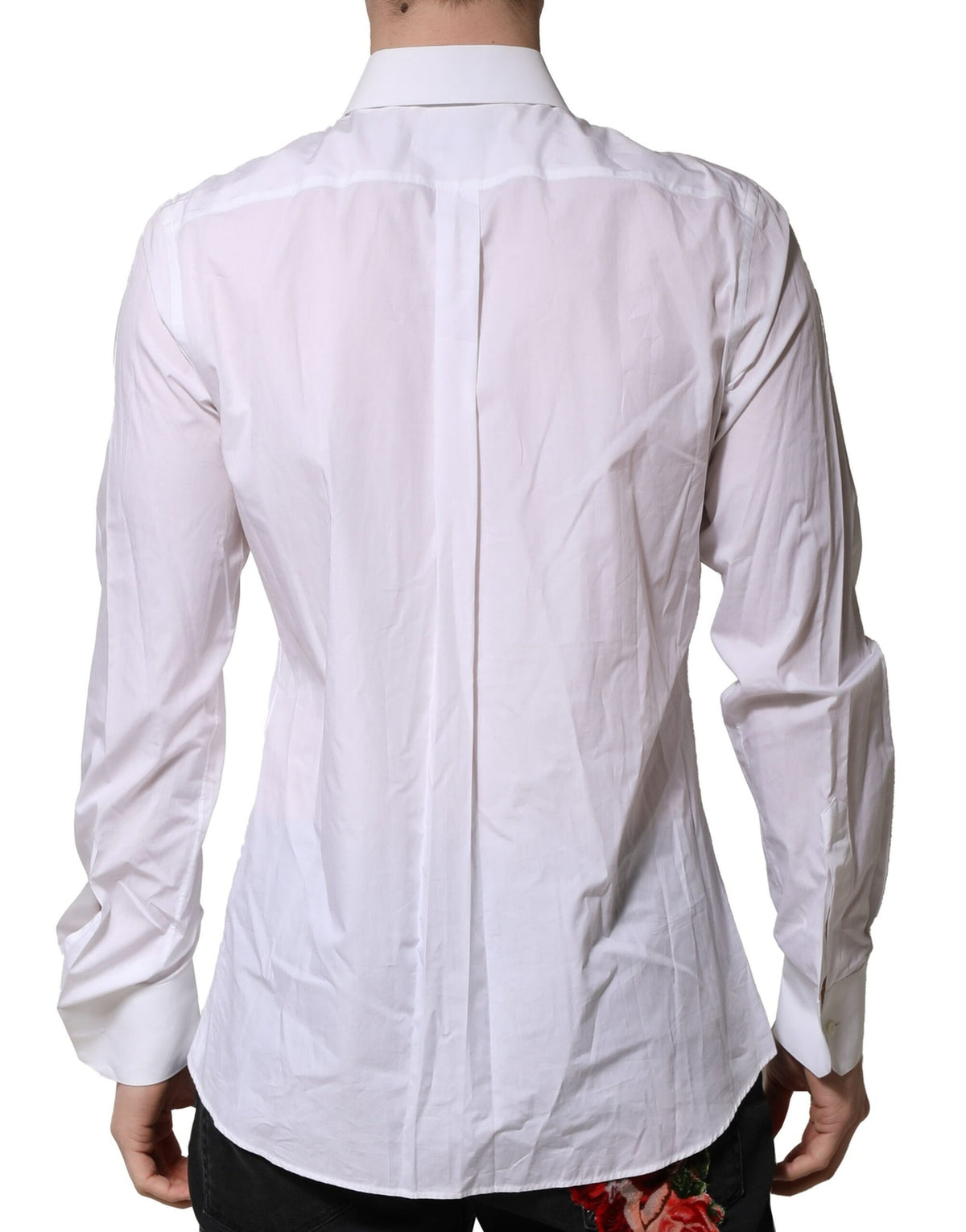 Chemise Dolce & Gabbana homme Martini slim en coton blanc – TSH906826