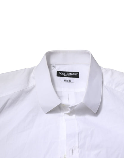 Chemise Dolce & Gabbana homme Martini slim en coton blanc – TSH906826