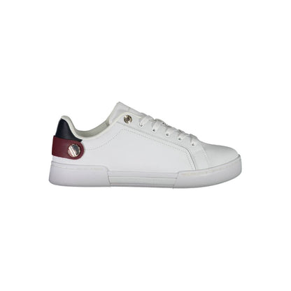 Tommy Hilfiger Bianco Polyurethane Women Sneaker