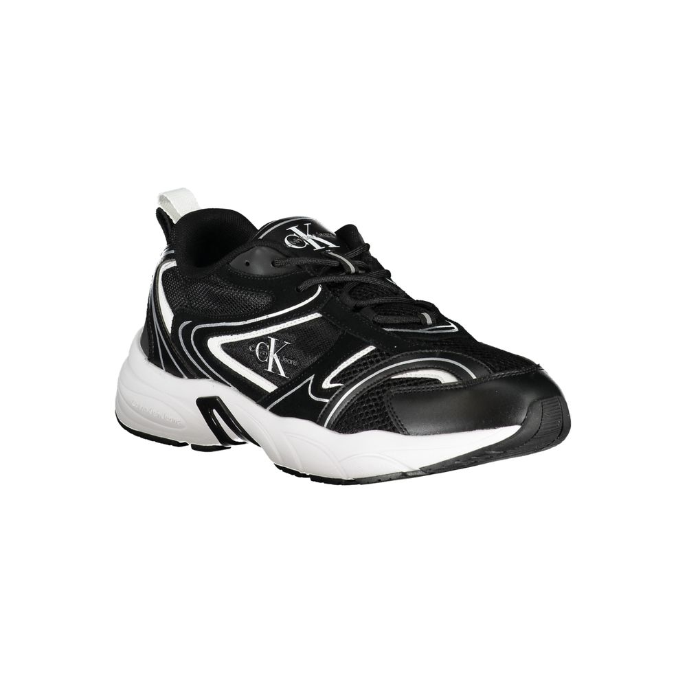 Calvin Klein Black Polyurethane Men's Sneaker