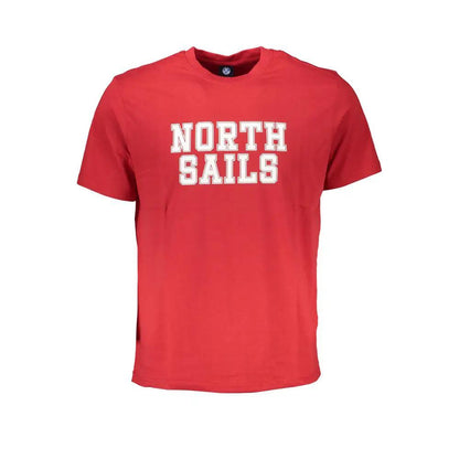 North Sails Rosso Cotton Men T-Shirt by North Sails