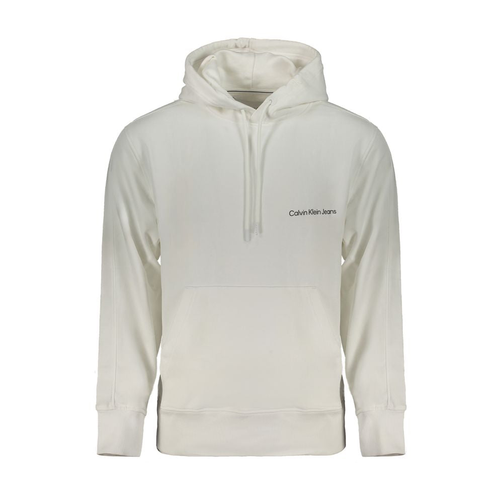 Sweat à capuche Calvin Klein homme en coton blanc – CA-29539