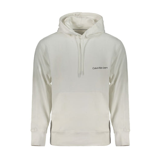 Sweat à capuche Calvin Klein homme en coton blanc – CA-29539