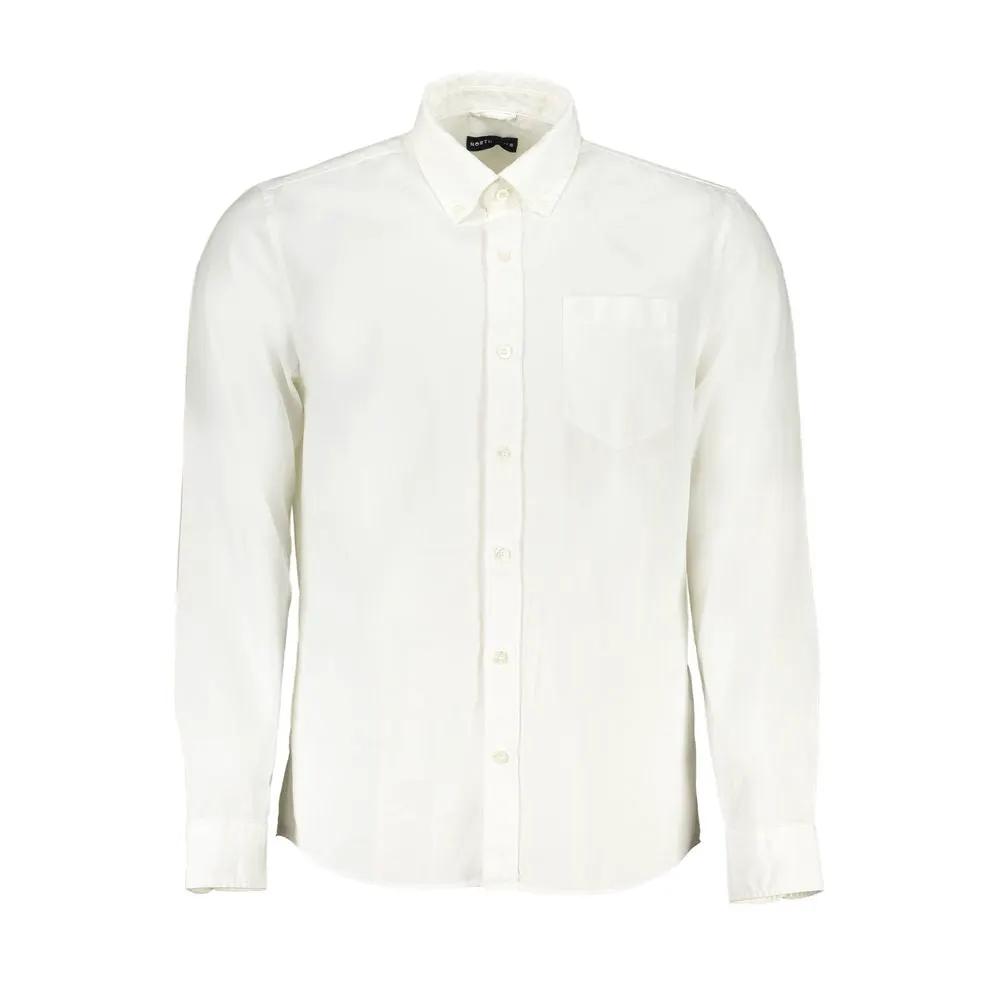 North Sails White Cotton Men Shirt by North Sails