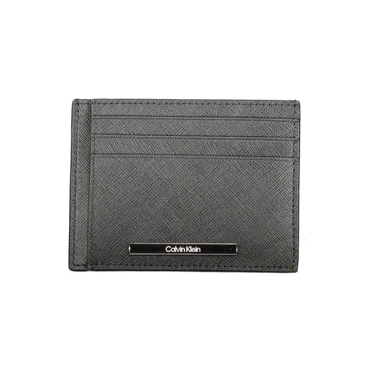Calvin Klein Black Leather Mens Wallet Holder by Calvin Klein