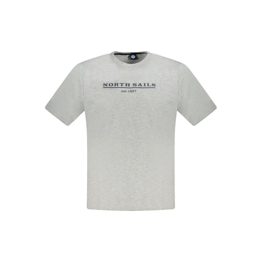 North Sails Grigio Cotton Men T-Shirt by North Sails