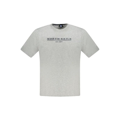 North Sails Grigio Cotton Men T-Shirt by North Sails