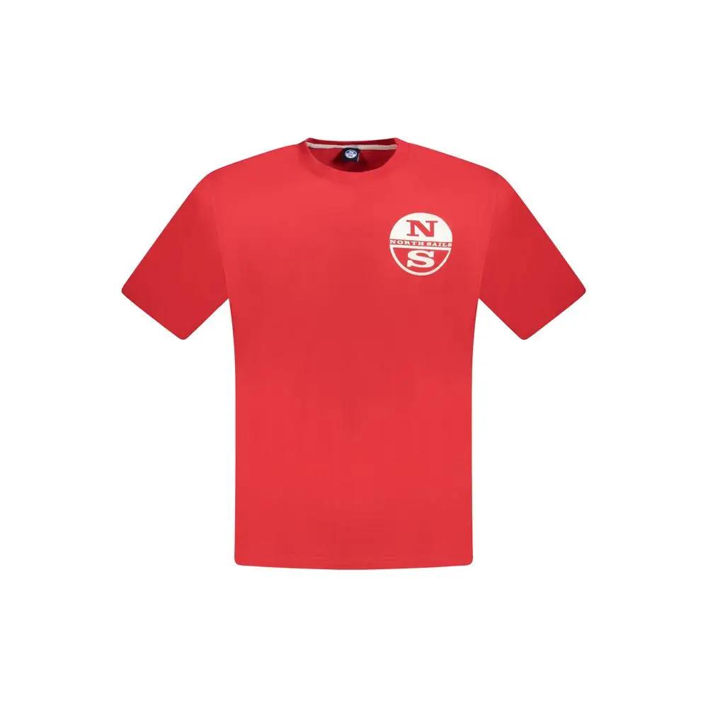 North Sails Rosso Cotton Men T-Shirt by North Sails