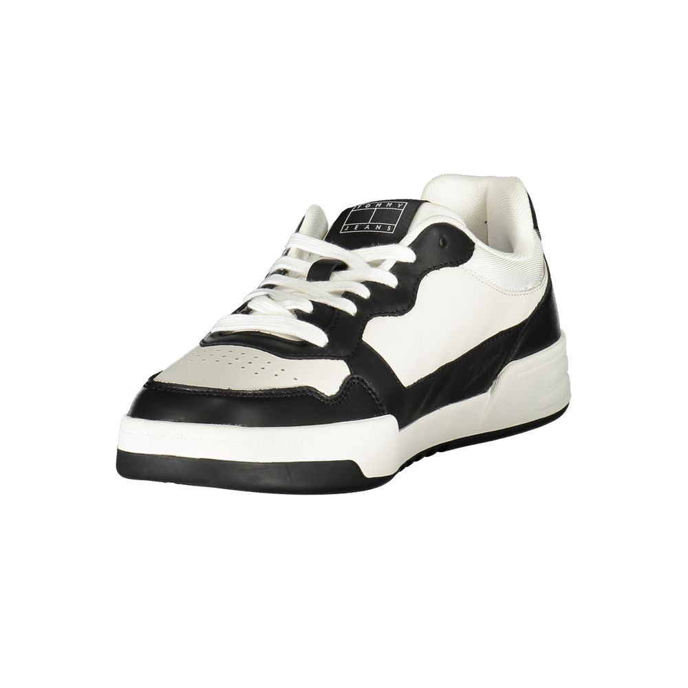 Tommy Hilfiger Black Polyurethane Men Sneaker