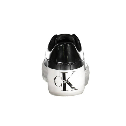 Calvin Klein Black Leather Women Sneaker by Calvin Klein