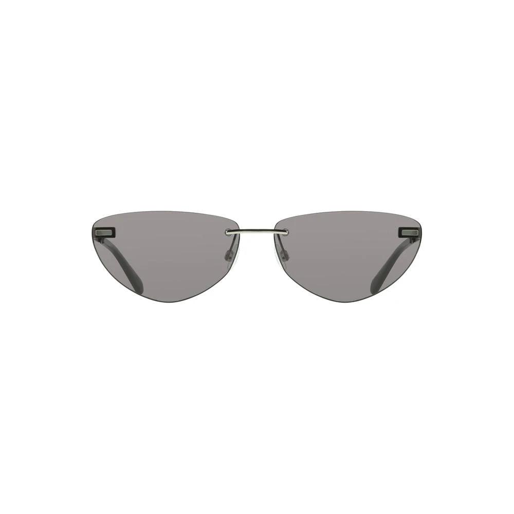 Calvin Klein Black Metal Women Sunglass by Calvin Klein