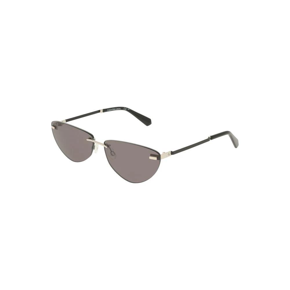 Calvin Klein Black Metal Women Sunglass by Calvin Klein