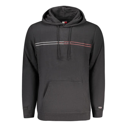 Sweat à capuche Tommy Hilfiger homme en coton noir – TO-38443