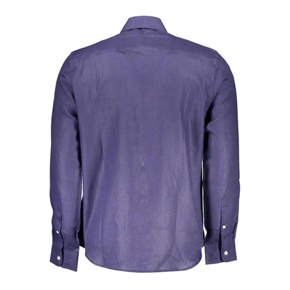 North Sails Blu Linen Men Shirt by North Sails