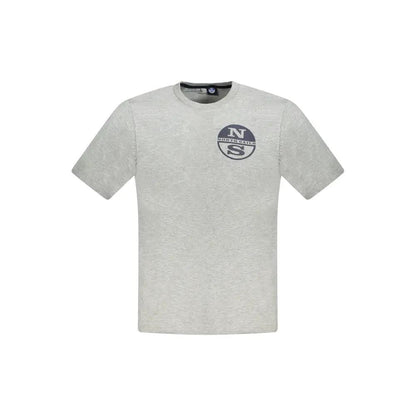 North Sails Gray Cotton Men's T-Shirt by North Sails