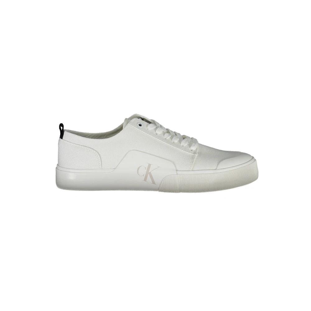 Calvin Klein Bianco Cotton Men Sneaker by Calvin Klein