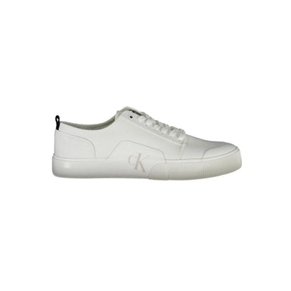 Calvin Klein Bianco Cotton Men Sneaker by Calvin Klein