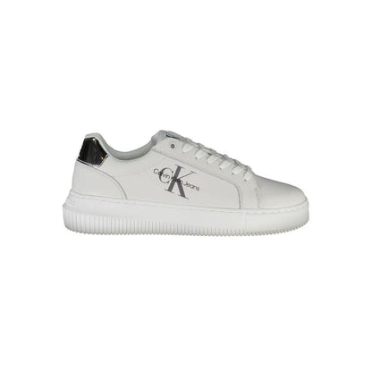 Calvin Klein White Leather Women Sneaker by Calvin Klein