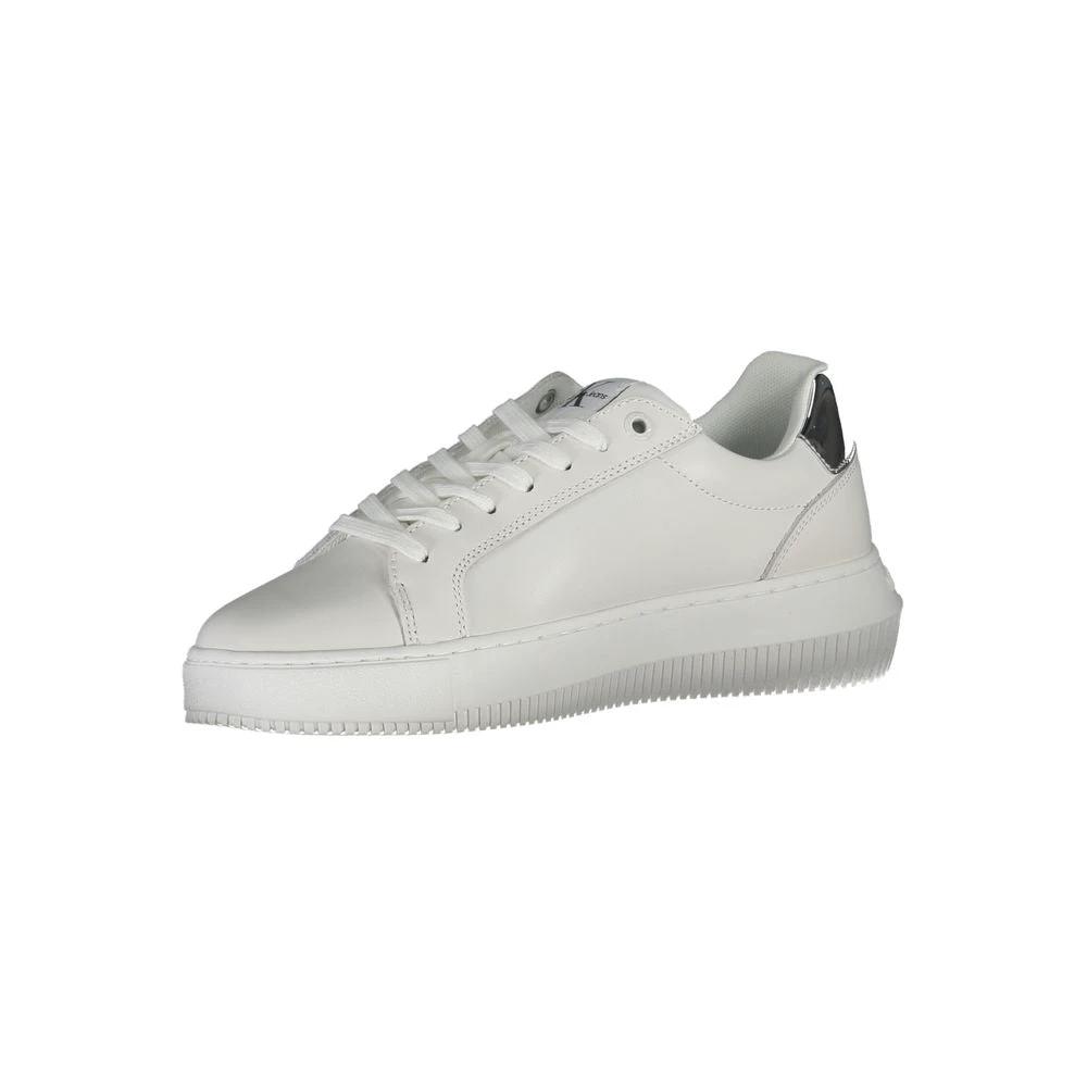 Calvin Klein White Leather Women Sneaker by Calvin Klein