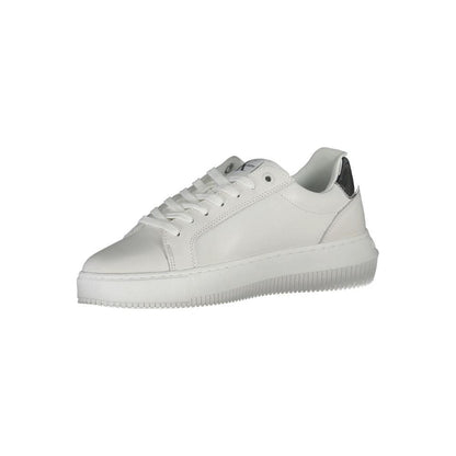Calvin Klein White Leather Women Sneaker by Calvin Klein