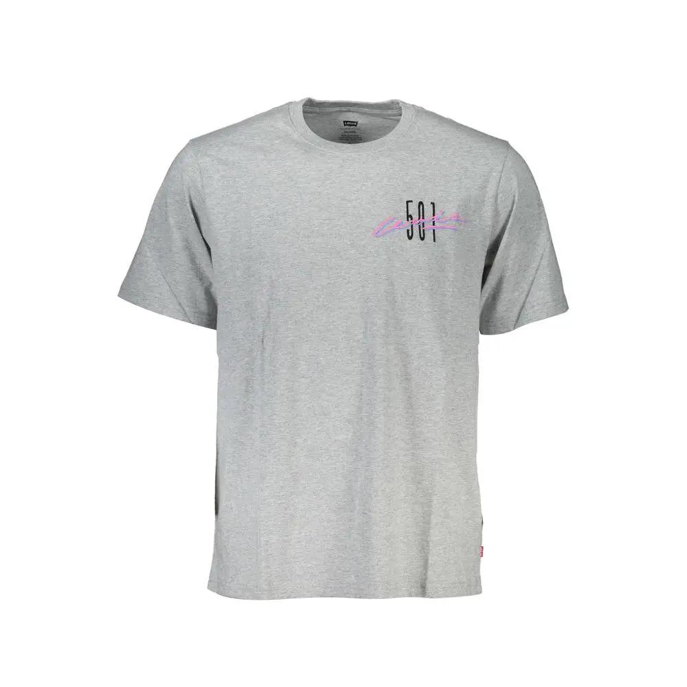 Levi's Grigio Cotton Men T-Shirt by Levi's