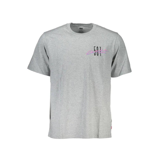 Levi's Grigio Cotton Men T-Shirt by Levi's
