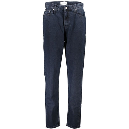 Mom jean Calvin Klein femme en coton bleu – CA-25248