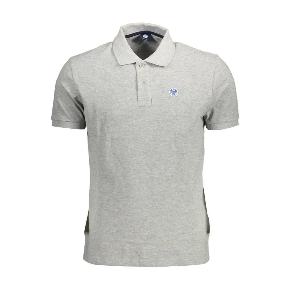 North Sails Gray Cotton Men Polo by North Sails